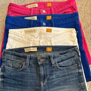 4 pairs Anthropologie Pilcro Stet Denim Jean Shorts Cuffed Womens 27